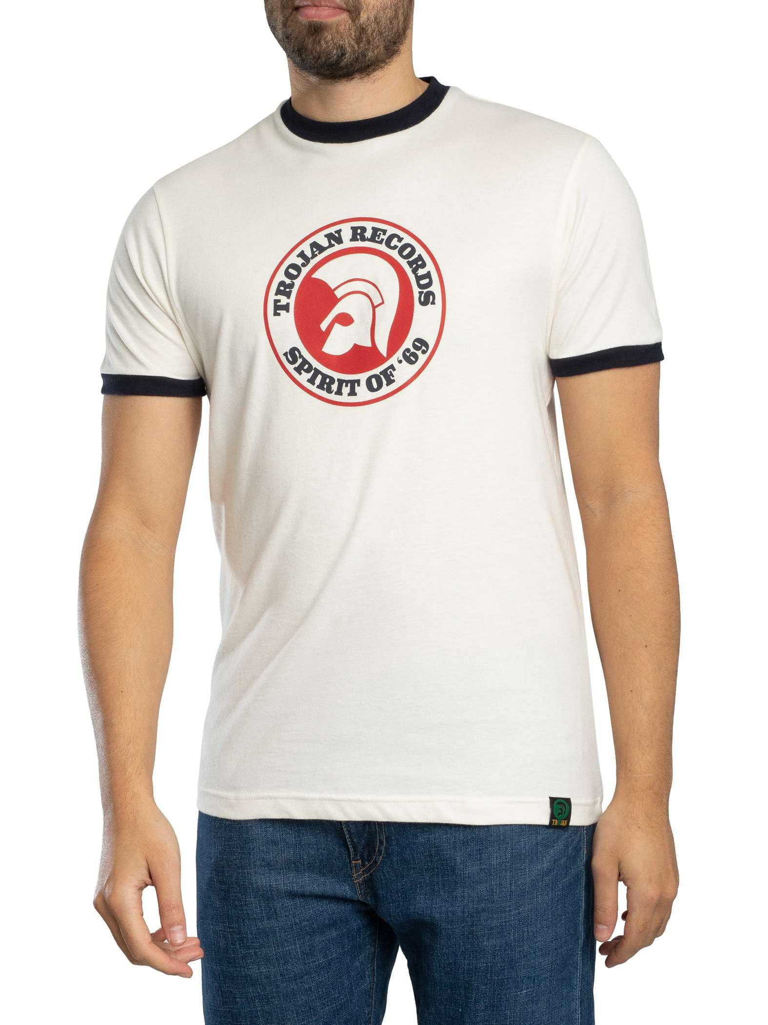 Trojan Spirit of '69 Logo tee TC/1006 Ecru