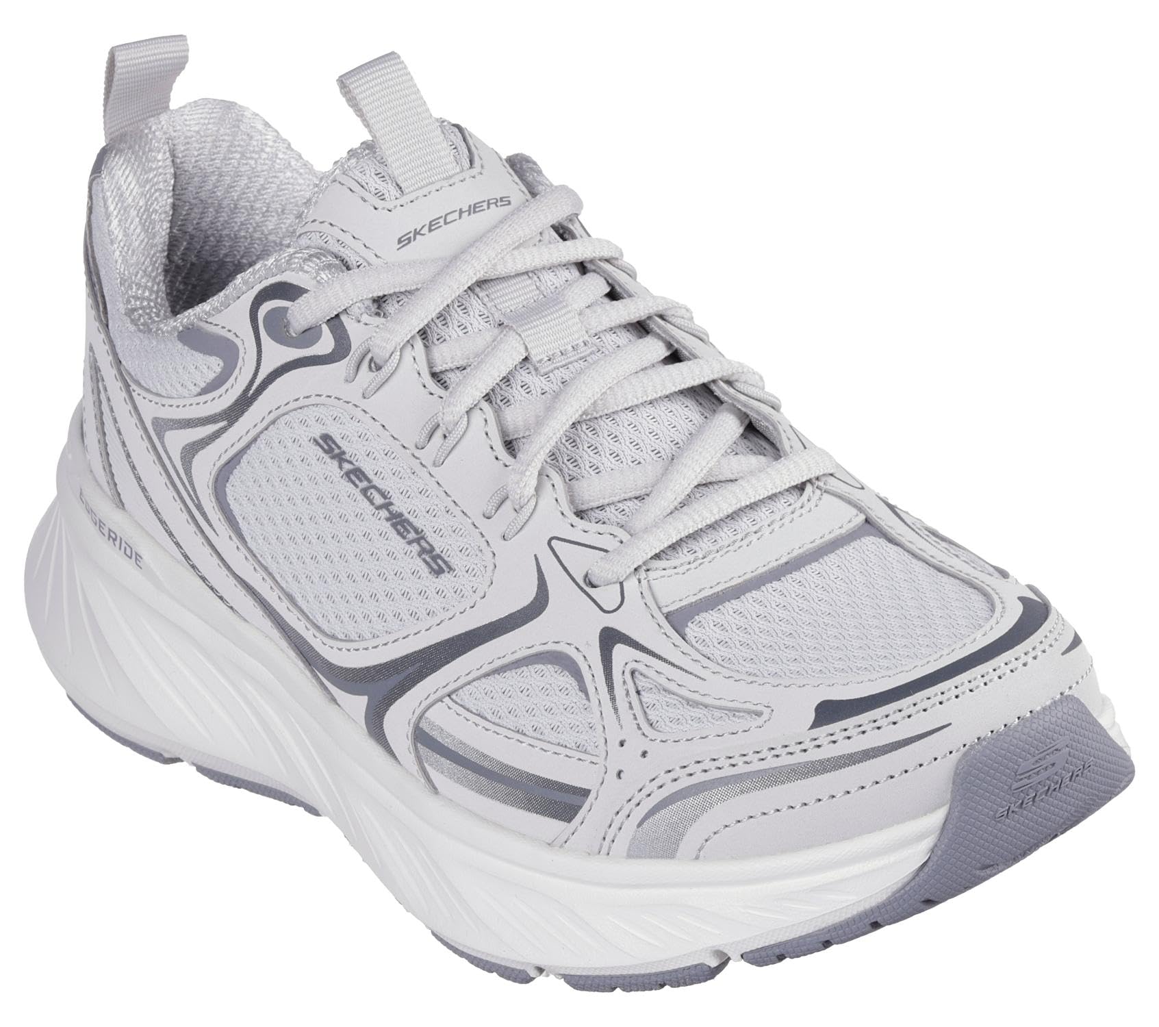 Skechers Women's Gray Sneakers, 5 Uk, Grey Vegan Trainers For