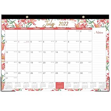2023 Calendar Amazon 2022 2023 Desk Calendar 18 Monthly Large Desk Wall Calendar 2022 Planner Jan 2022 Jun 2023 12 X 17 Tearable Desk Calendar 2022 Corner Protectors Hanging Holes Ample Lined Blocks Notes Amazon In Office Products