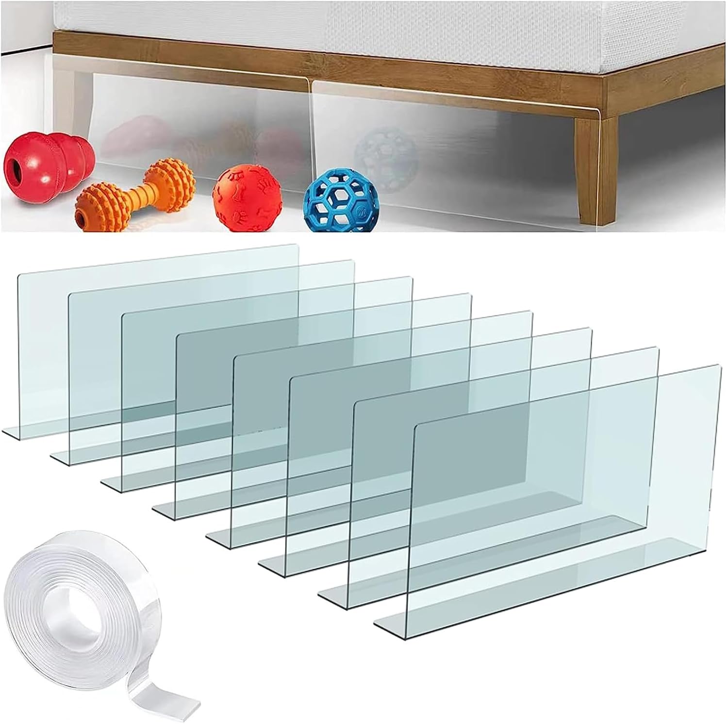 mioule Under Bed Blocker for Pets Under Couch Blocker