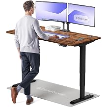 Desktronic HomePro Solid Wood Standing Desk   160 X 80 Cm Height Adjustable Desk With Dual Motor, Touchscreen Controller, Usb/usb-c Ports, And 3 Memory Presets   Modern Office Desk For Home Or Work