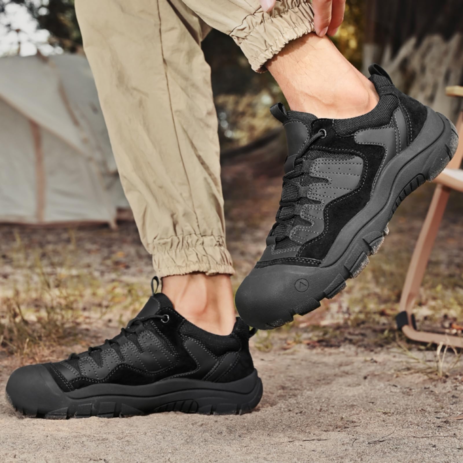 Męskie buty do chodzenia wodoodporne niskie buty trekkingowe