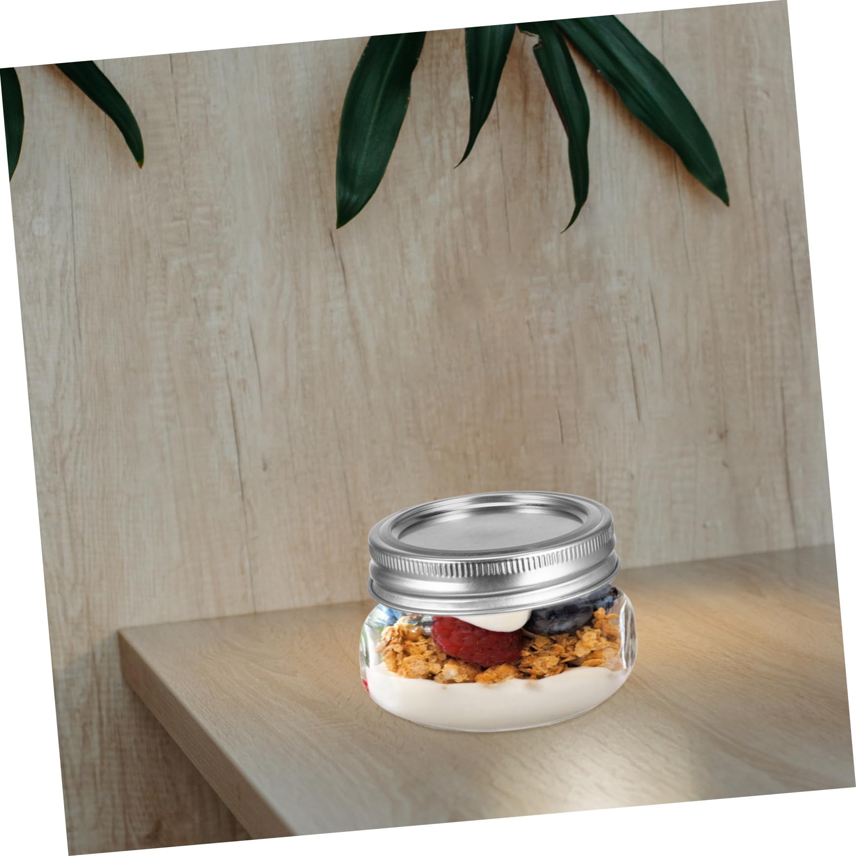 Mobestech 6stücke Wiederverwendbare Haushaltsgläser mit Deckel zur Aufbewahrung von Gewürzen Marmelade Honig und Desserts Kleine Einmachgläser als Lebensmittelbehälter Vorratsdose aus Glas M