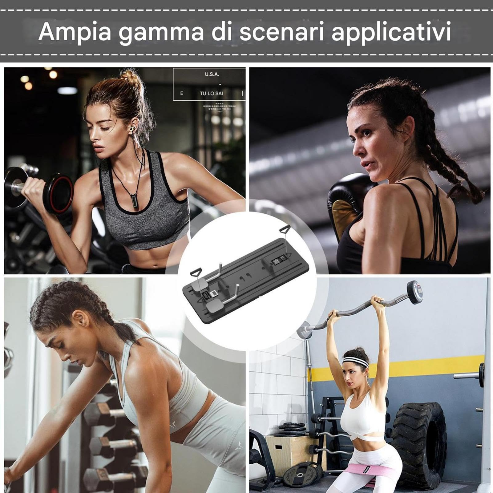 Pilates Board - Pilates Reformer Machine, Addominal Core Trainer | Equipo de ejercicio portátil multifuncional para el hogar con temporizador, tabla de entrenamiento plegable para hombres y mujeres