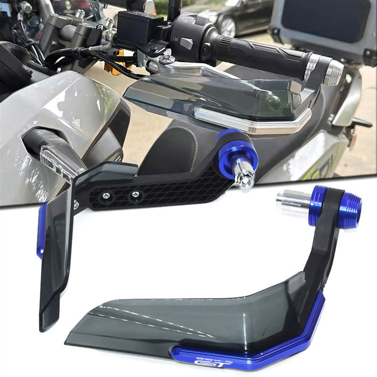 Motorrad Lenkergewichte Für S┐UZUKI GSXS1000GT GSX-S1000GT GSX S 1000 GT GS Handschutzschild Handschutzfolie Windschutzscheibe Logo R1200GS R1250GS(Red,GT)