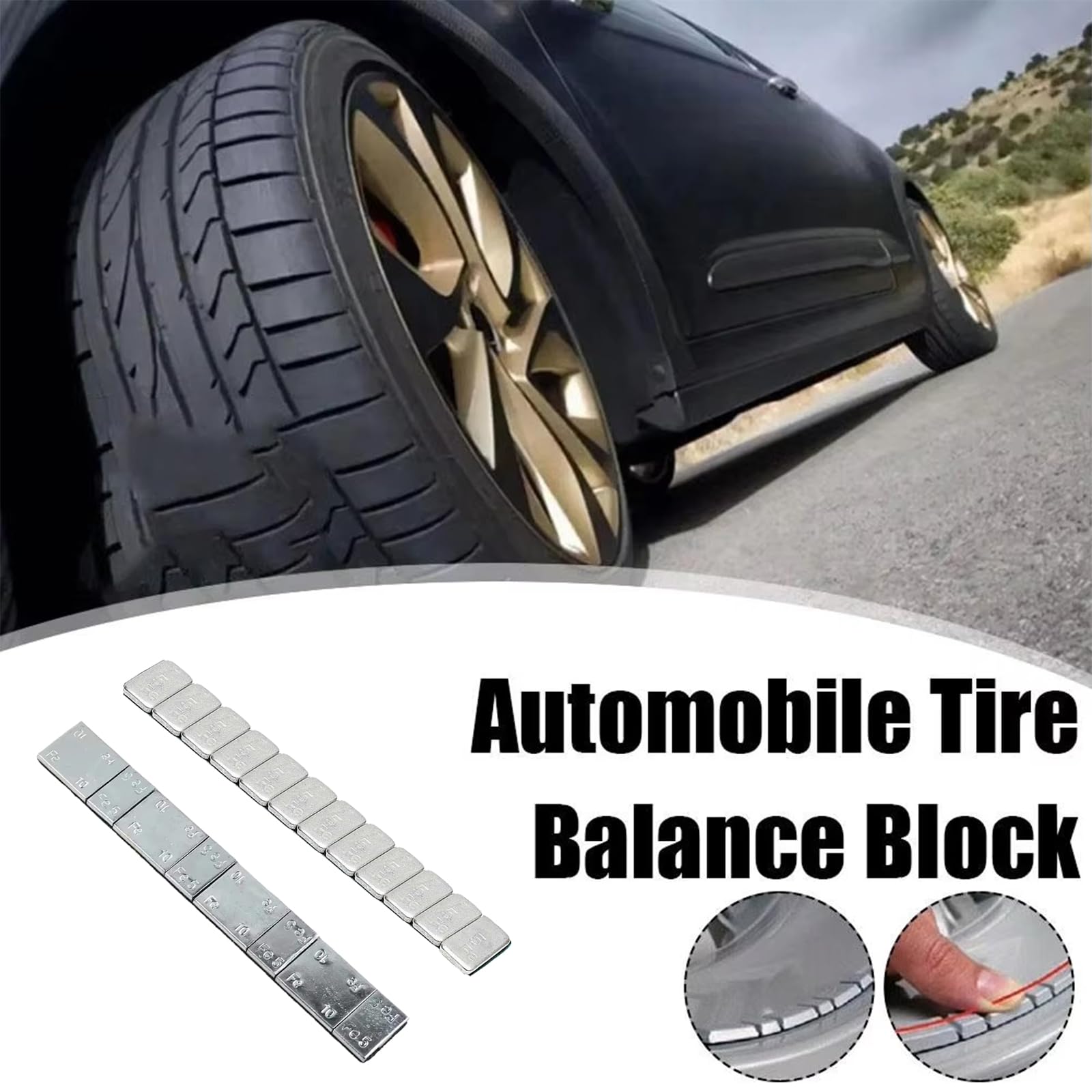 Pesi Adesivi Equilibratura,Piombi Adesivi per Equilibratura,Pesi per Ruote,Pesi Equilibratura,Pesi Adesivi Pesi,Pesi di bilanciamento per Auto,Camion,SUV e Motocicli,5-10g x 1 pc+ 5g x 6 pcs