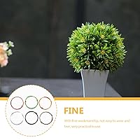 Vista 9 de Yardwe Bonsái árbol modelado alambre 6pcs soporte línea aluminio para tejer metal valla poste titular