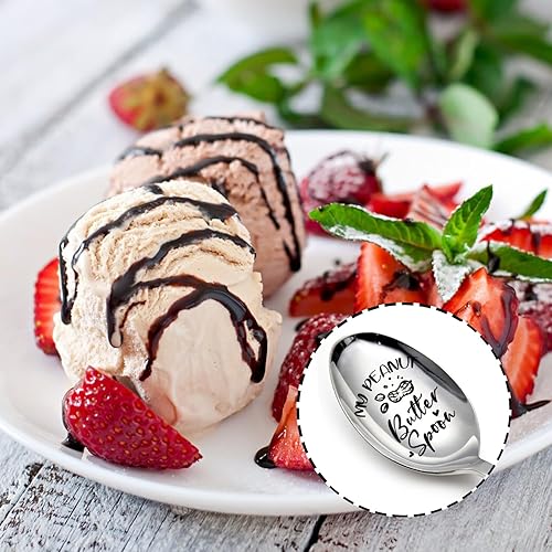 Miniatura 9 de KISJO My Mac and Cheese Spoon - Divertida cuchara de acero inoxidable para adolescentes, niños y hombres, ideal para café, té, postres, cumpleaños,