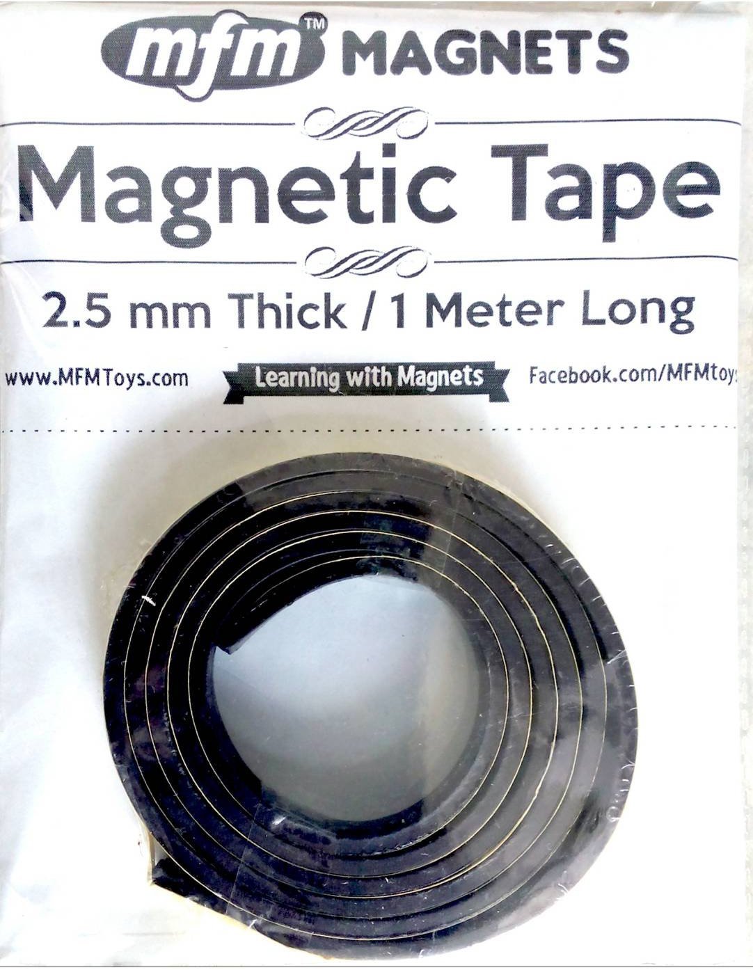 MFM Toys Magnetic Tape (10mm Wide 2.5mm Thick / 1 Meter Long)