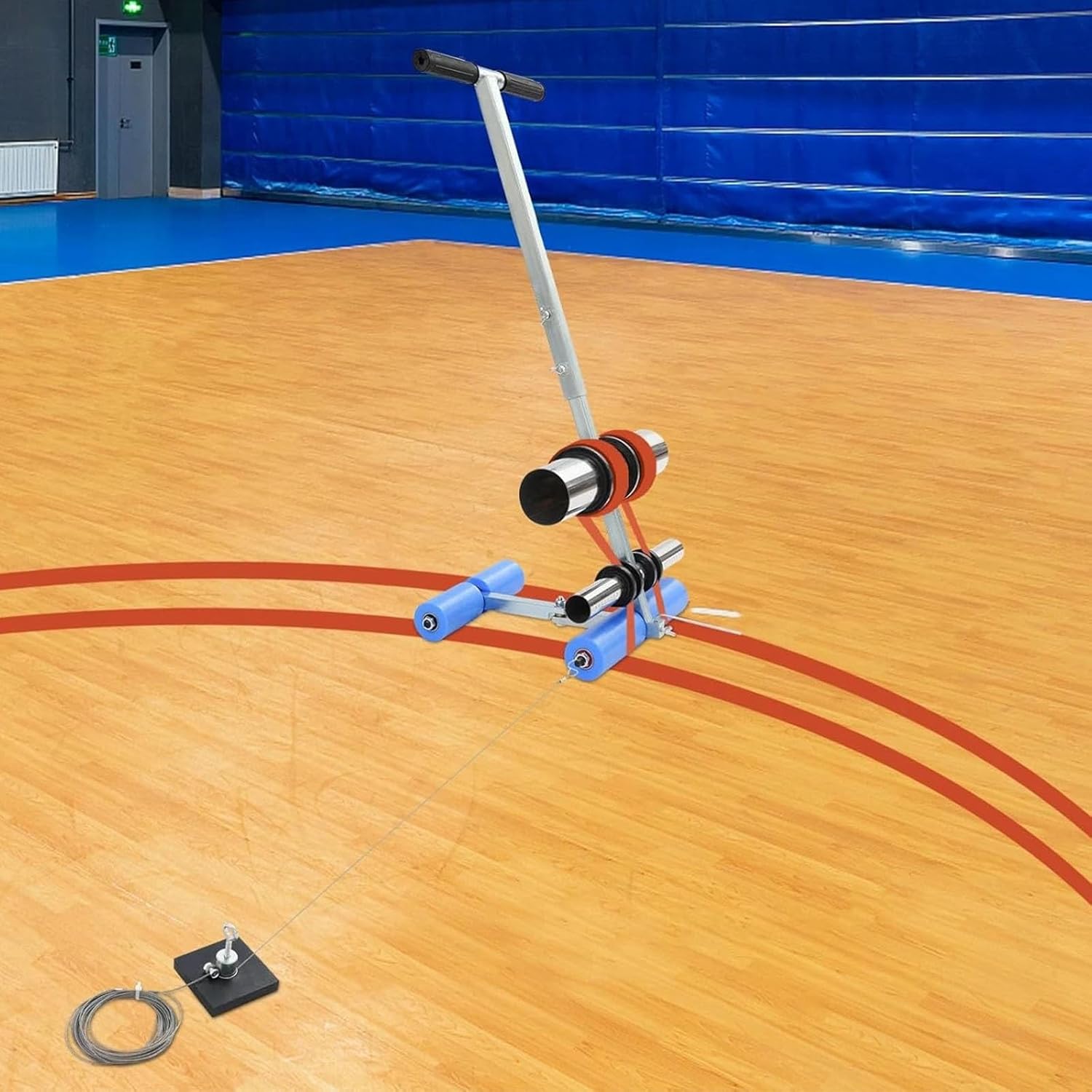 Line Striping Machine, with Drawing Circle Kit, Parking Lot Striping Machine for Driveway, Asphalt Or Concrete, Basketball Courts, Pickleball Court, Road Warning