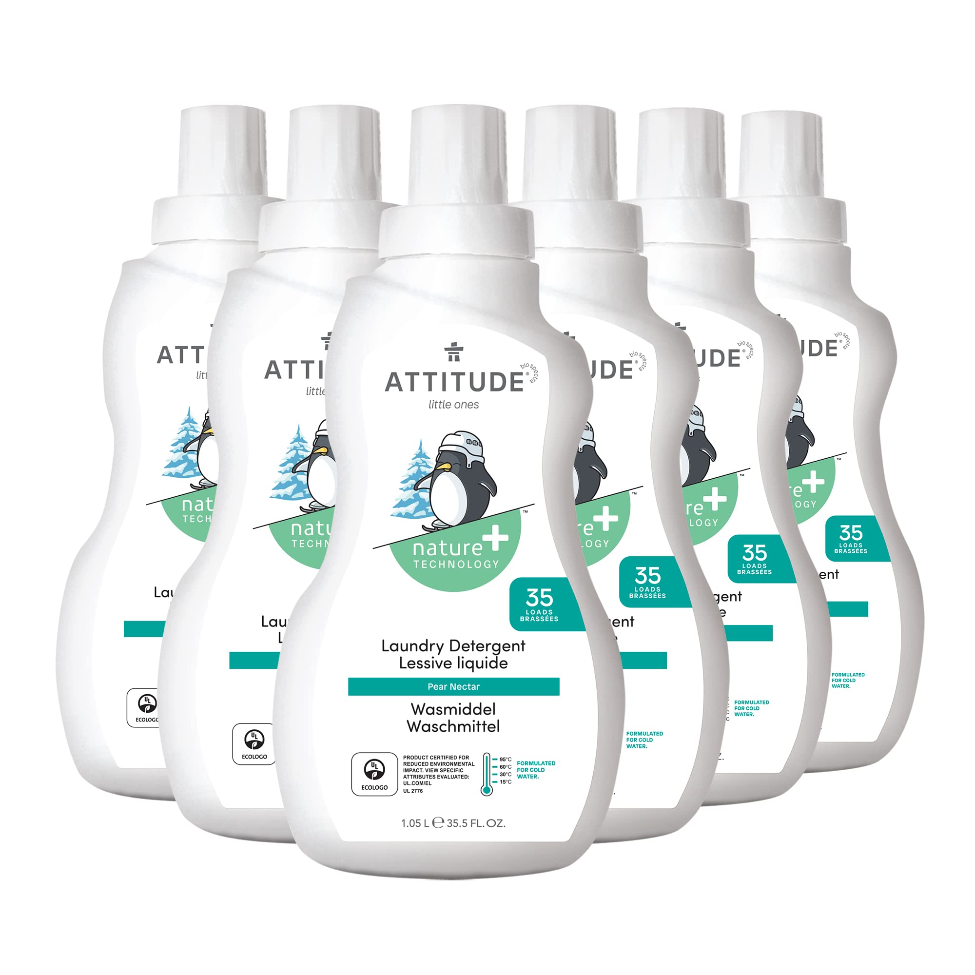 ATTITUDE Baby Laundry Detergent Liquid, EWG Verified