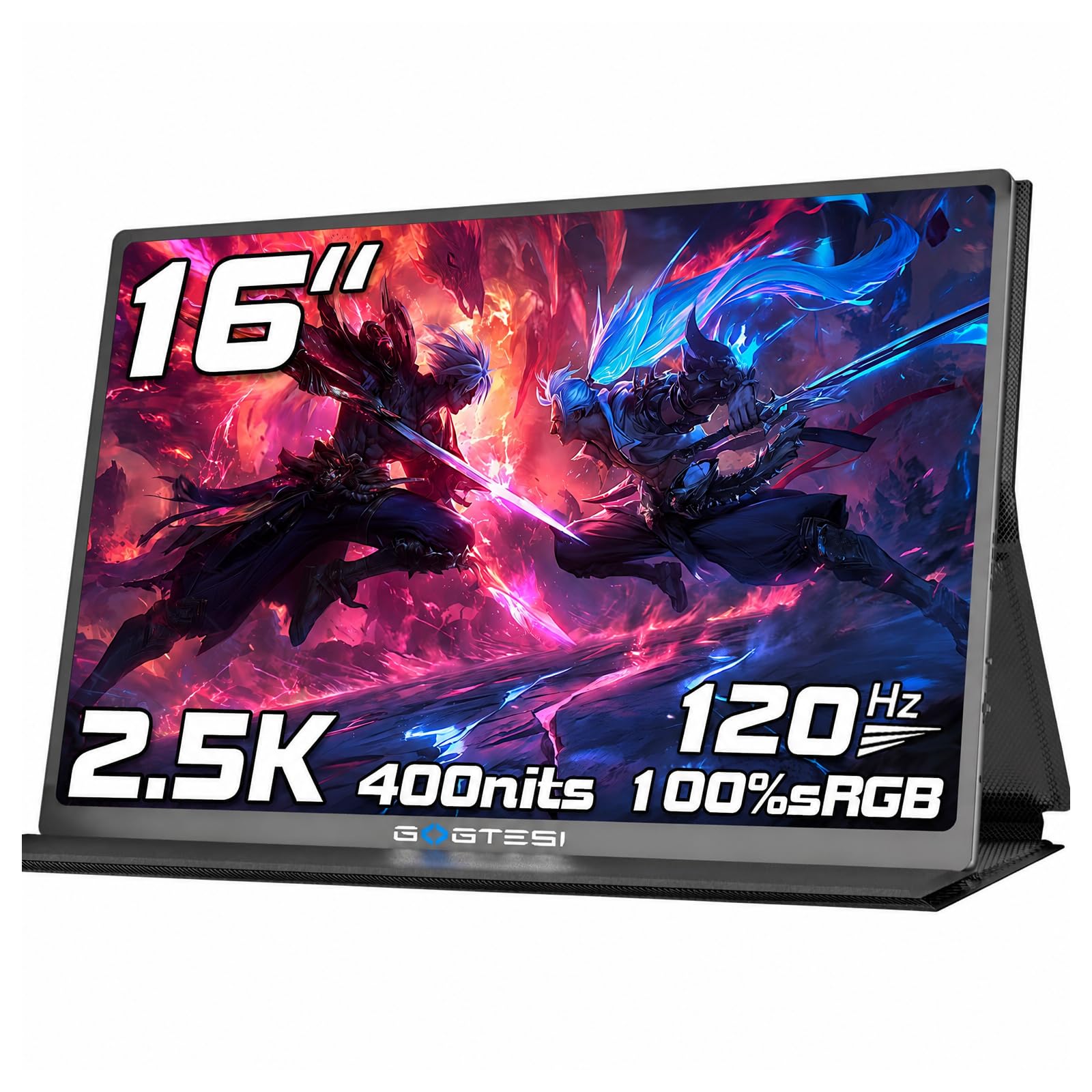 Amazon.com: gogtesi 16 Inch 120Hz Portable Gaming Monitor, 100