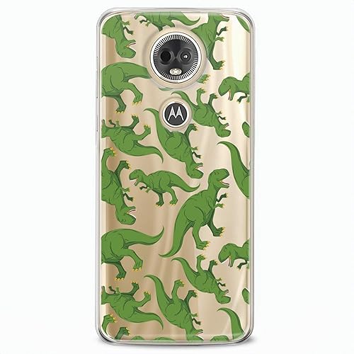 Miniatura 9 de Funda de TPU compatible con Motorola G9 G8 Plus G7 E20 P40 Z4 Edge 20 G22 Stylus suave verde dibujos animados Lux Boy Teen diseño estampado Jurásico