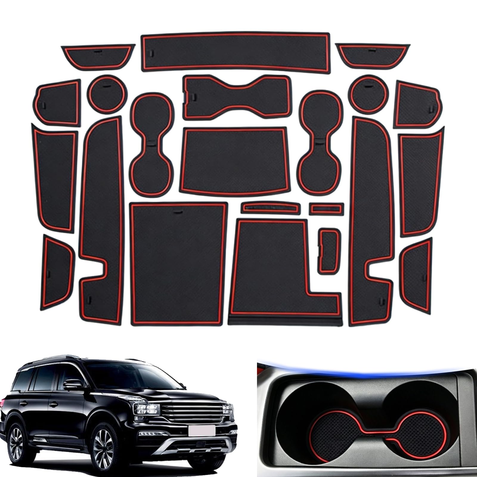 Forros de consola Trumpchi GS8 2020 y alfombrillas de bolsillo con diseño personalizado