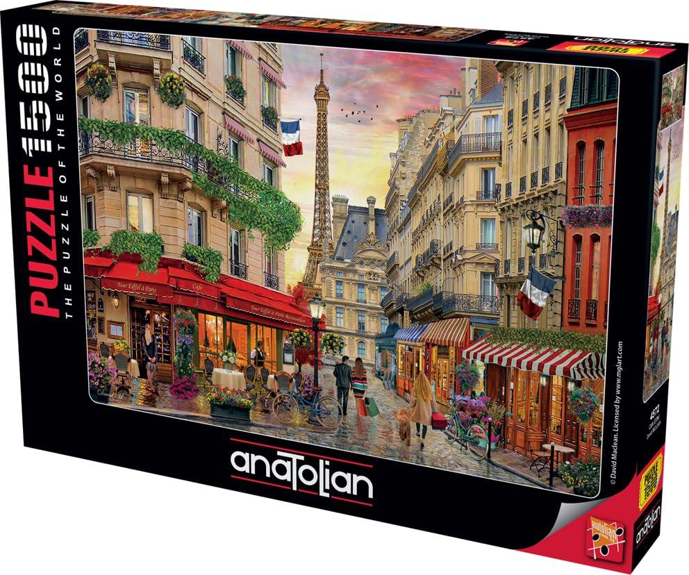 Amazon.com: Anatolian Puzzle -Cafe Eiffel 1500 Piece Jigsaw Puzzle