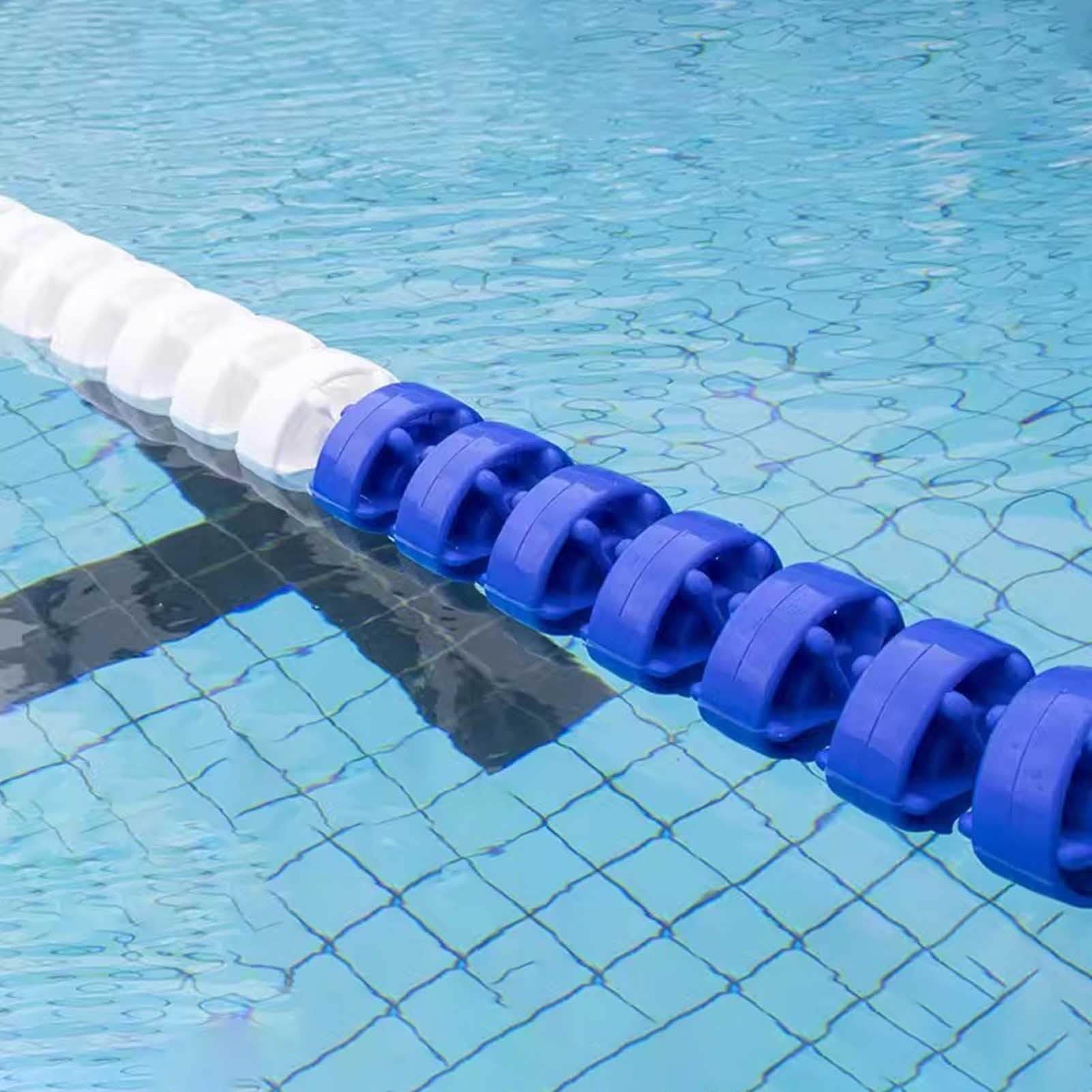 GJMSSMY Pool Safety Divider Lane Line,Floating Pool Lane Divider - 30ft, 36ft, 65ft Swim Line Float, Pool Boundary Rope & Warning Buoy for Racing & Training, Durable Pool Marker (L7.3m/24ft)
