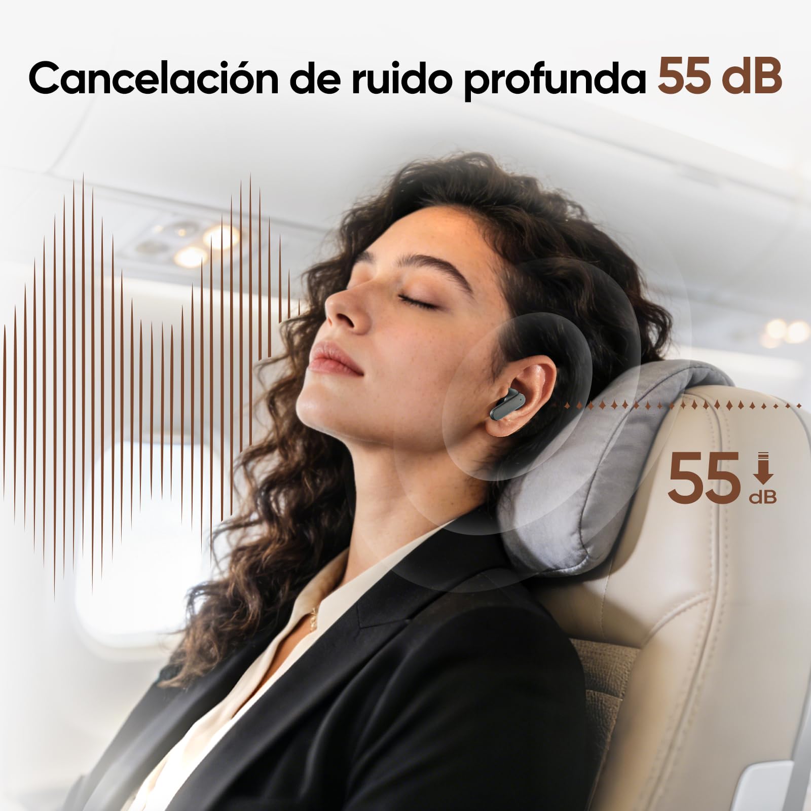 realme Buds Air 8 Auriculares Bluetooth Inalámbricos, Traducción AI, Controladores Duales 11+6mm, Batería 58H, Control Táctil, Carga Tipo-C, Reducción de Ruido, Bluetooth 5.4, IP55, Gris