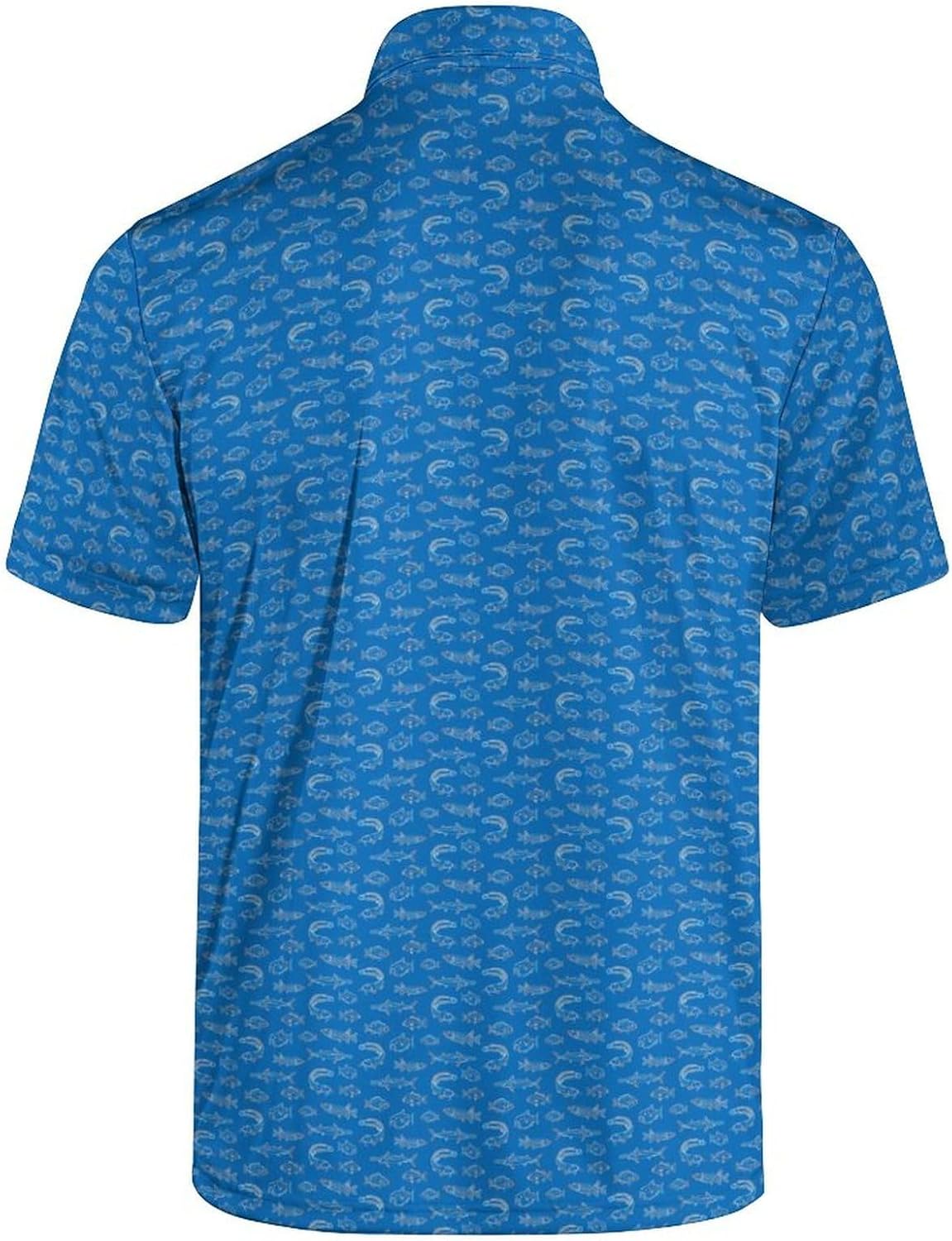 Funny Men's Golf Shirts Short Sleeve Moisture Wicking Performance Print Patterns Casual Collared Golf Polo Shirt for Men