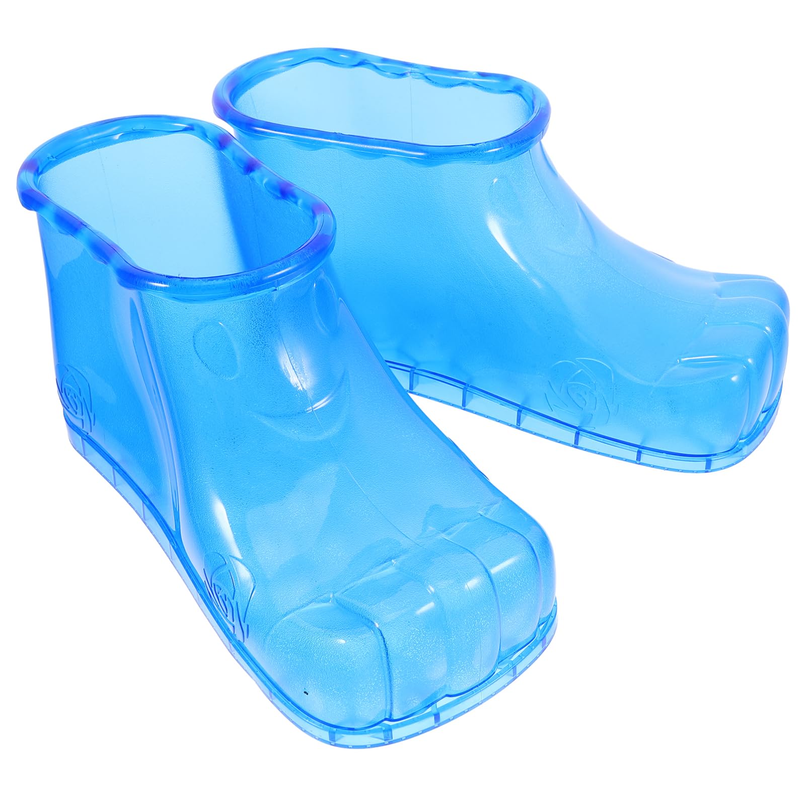 NOLITOY 1 Pair Massage Foot Bath Shoes Foot Soaking Bath Basin Portable Foot Soak Tub Foot Soaker Pedicure Foot Spa Foot Spa Shoes for Thermal Promote Blue