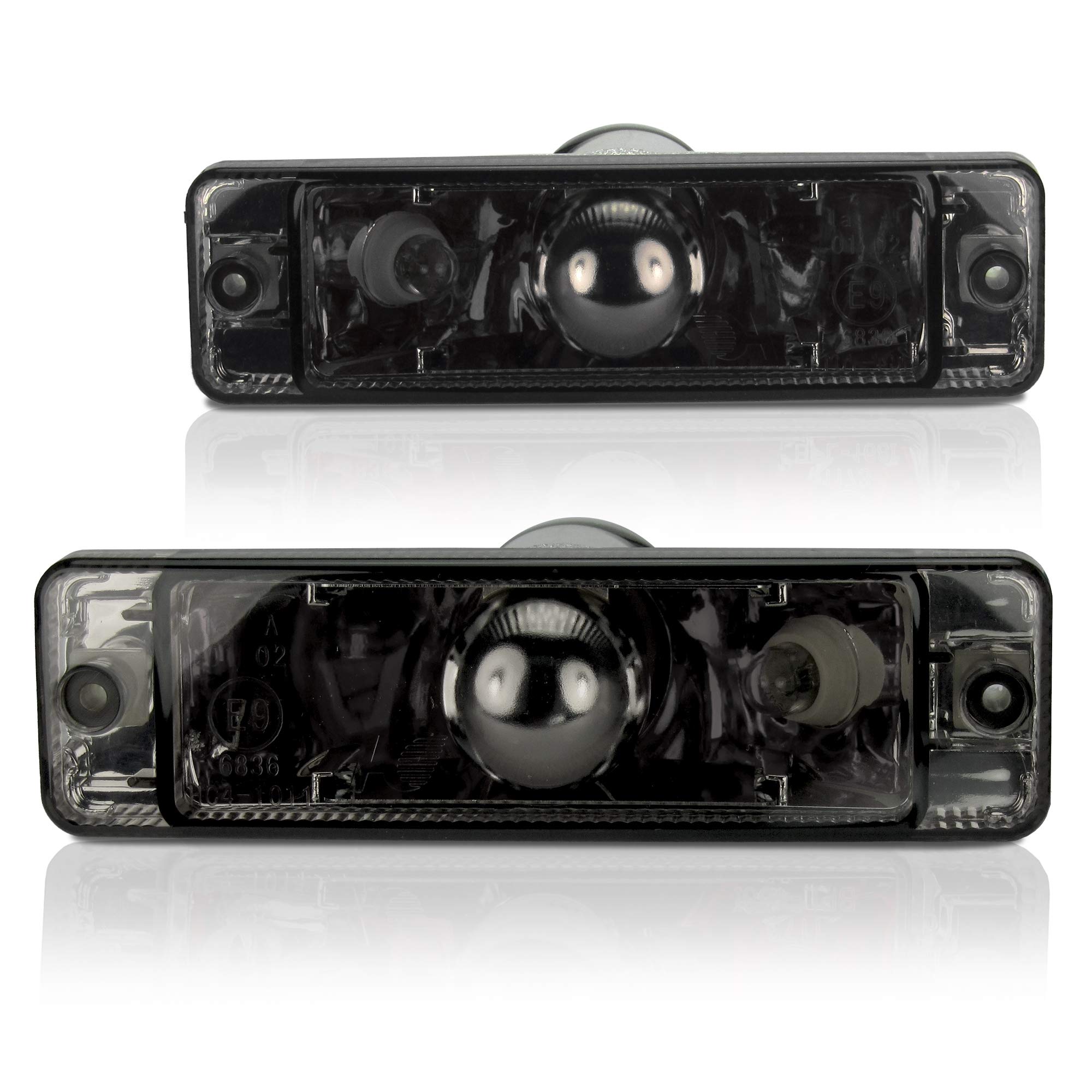 JOM 80001 Frontblinker, Blinker, mit Standlichtfunktion, Klarglas/schwarz
