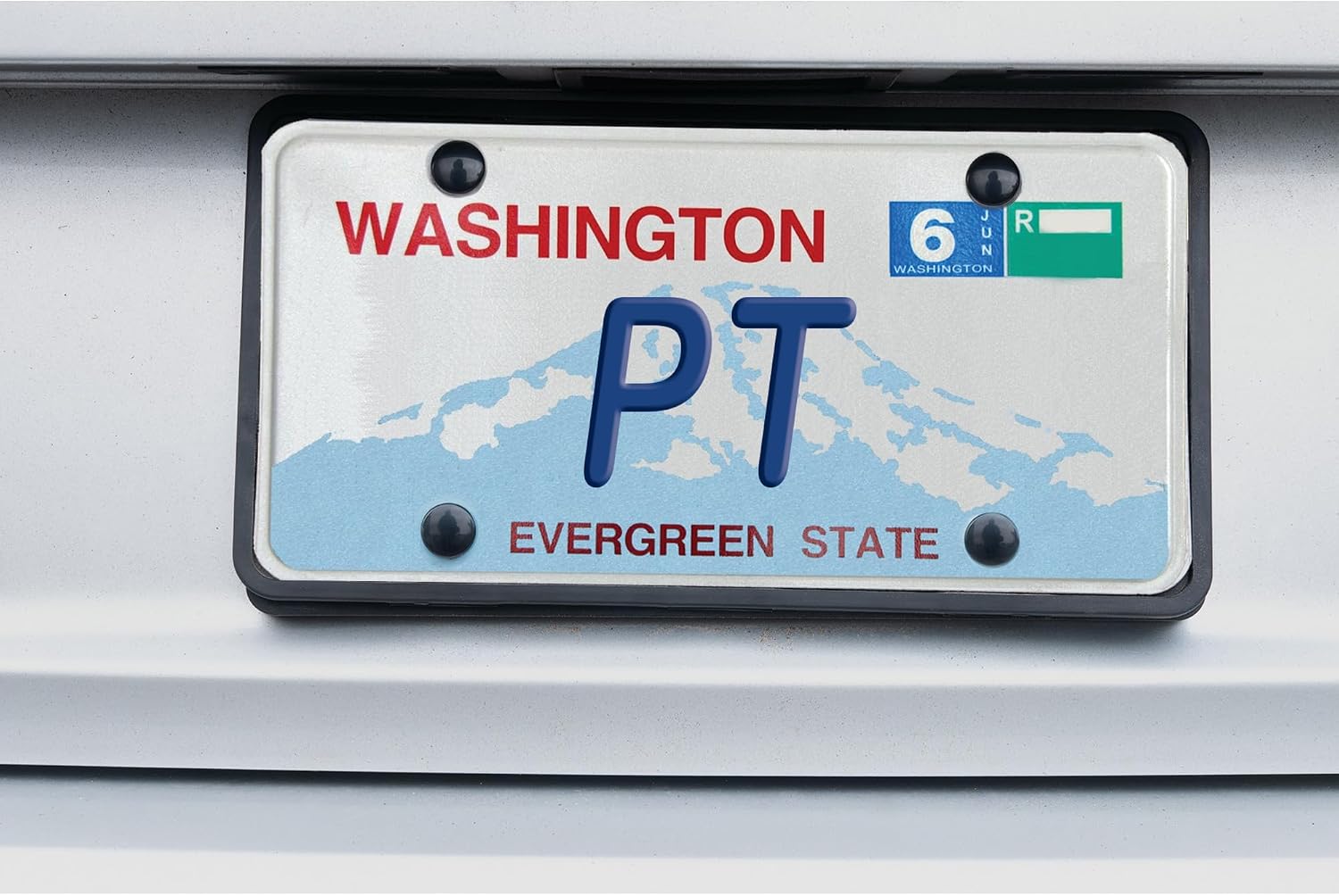 Performance Tool W1295 Black Silicone License Plate Frames (Pack of 2)