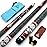 CUESOUL 58 inch 19oz 1/2 Maple Pool Cue Stick Kit- Rock The World Stylish Pattern Cue Design in Red Paint