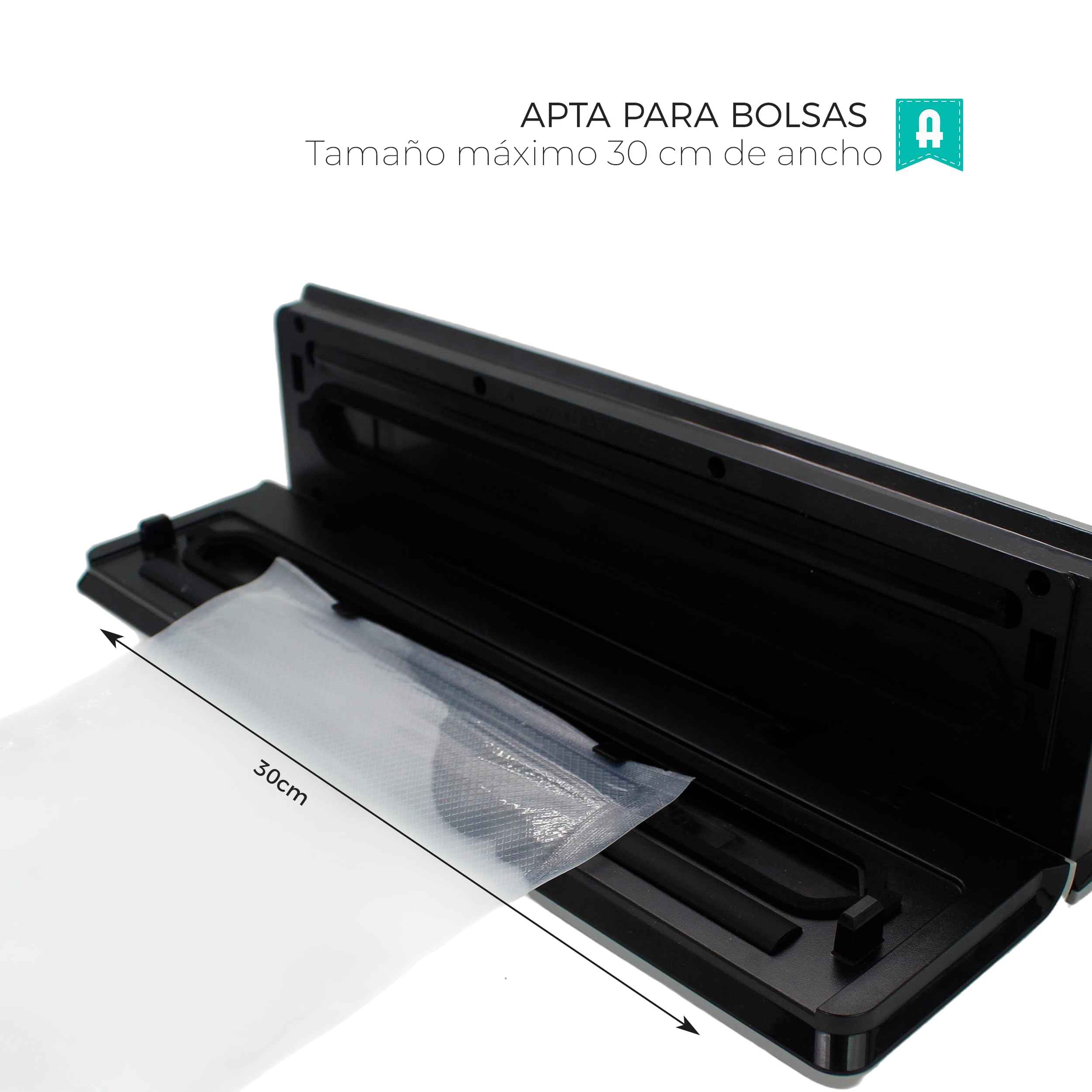 Alfa Envasadora al vacío portátil con Batería de litio VAC&GO con carga por cable USB-C