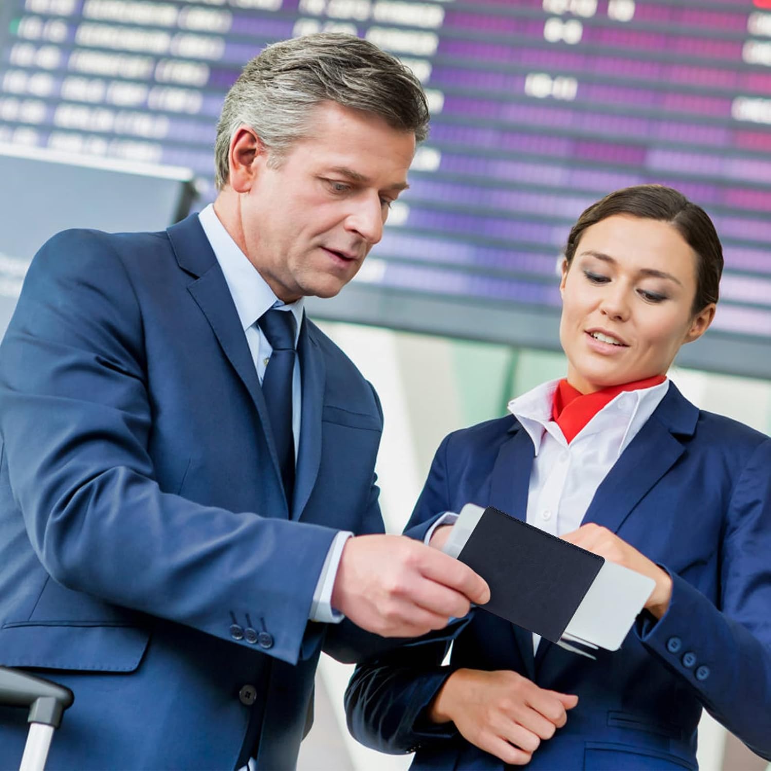  | Passport and Vaccine Card Holder Combo, labato Passport Holder with Vaccine Card Slot Ultra Slim Passport Case Vaccination Card Holder, Passport Cover PU Leather Travel Wallet for Women Men (Blue) | Passport Covers