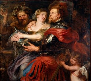 DTVWHQOHR Famous Painting Wall Art Prints Portrait Painting Venus and Mars by Peter Paul Rubens Vintage Canvas Prints for Office Decor 60x90cm
