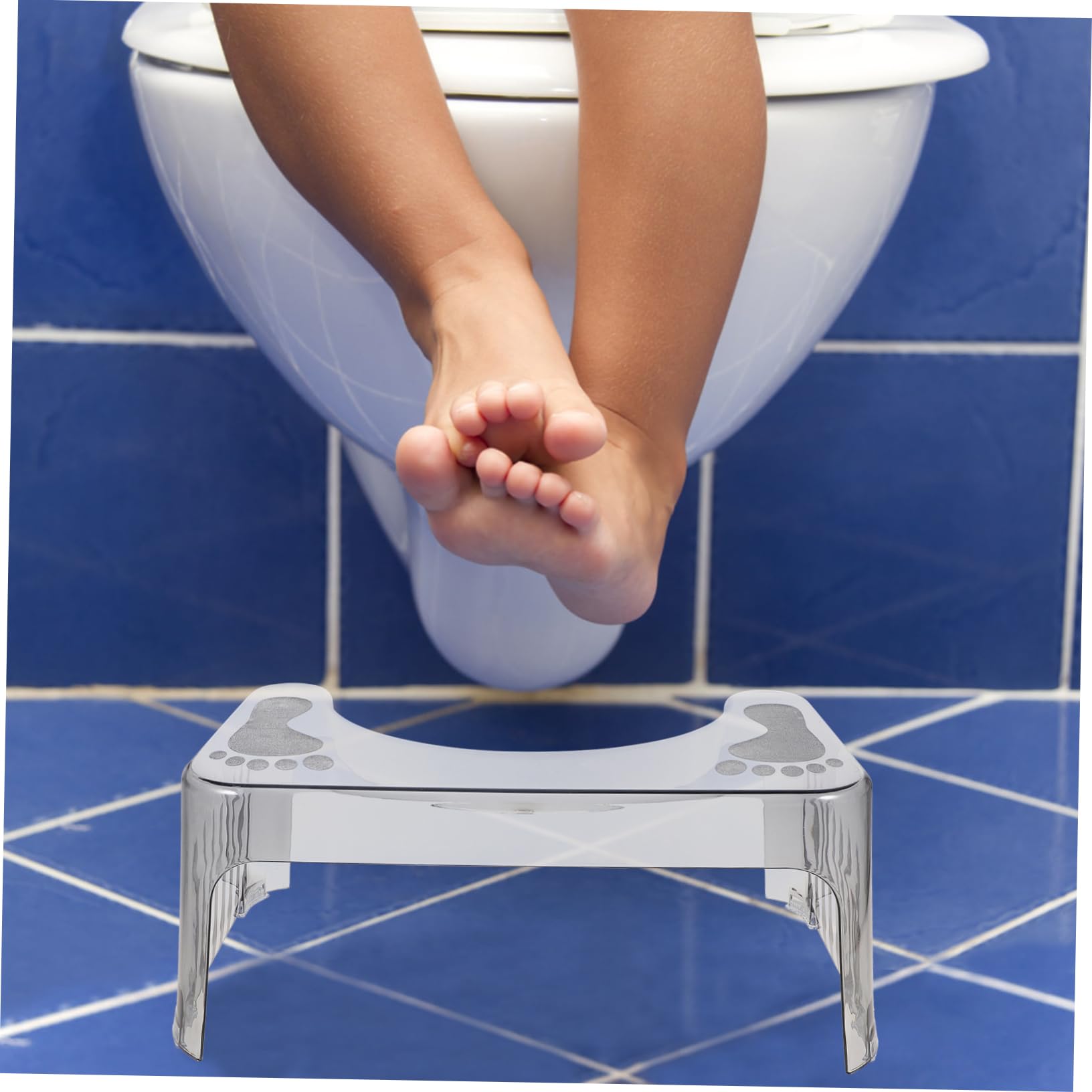 Sgabello Per Wc Gradino Antiscivolo Rialzato Per Bambini Resistente E Comodo Per Uso Domestico in Bagno