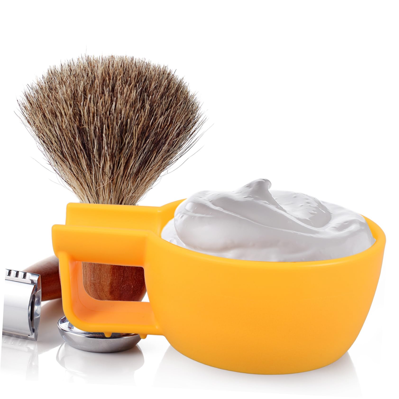 Baluue 4pezzi Ciotola Per Crema Da Barba Profonda Ciotola Da Rasatura Resistente e Leggera Per Uomini Per Schiumare e Mantenere Calde Le Schiume