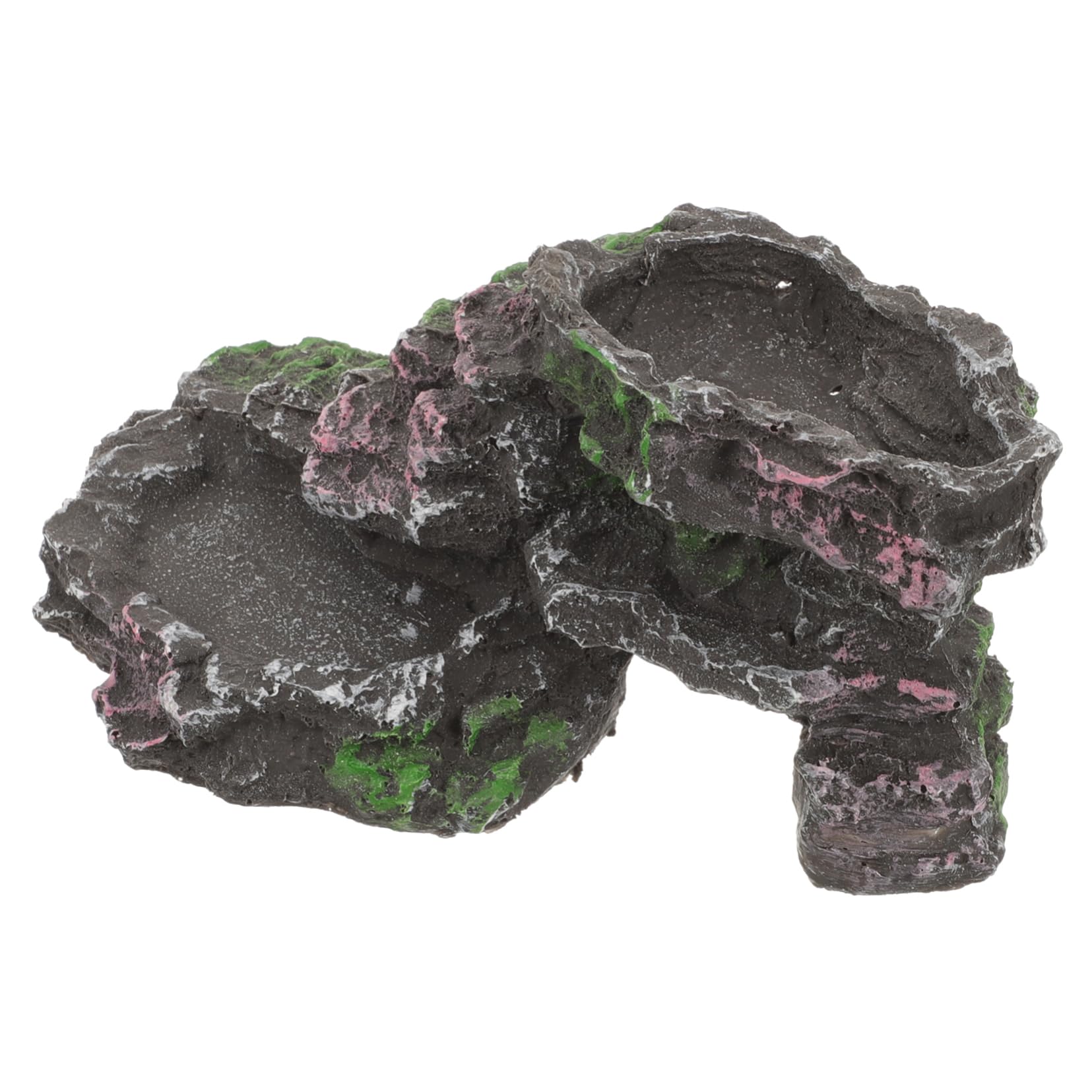 BESPORTBLE Climbing Shelter for Reptiles Turtle Dock Basking Rock Aquarium Turtle Decor Resin Stone Layout