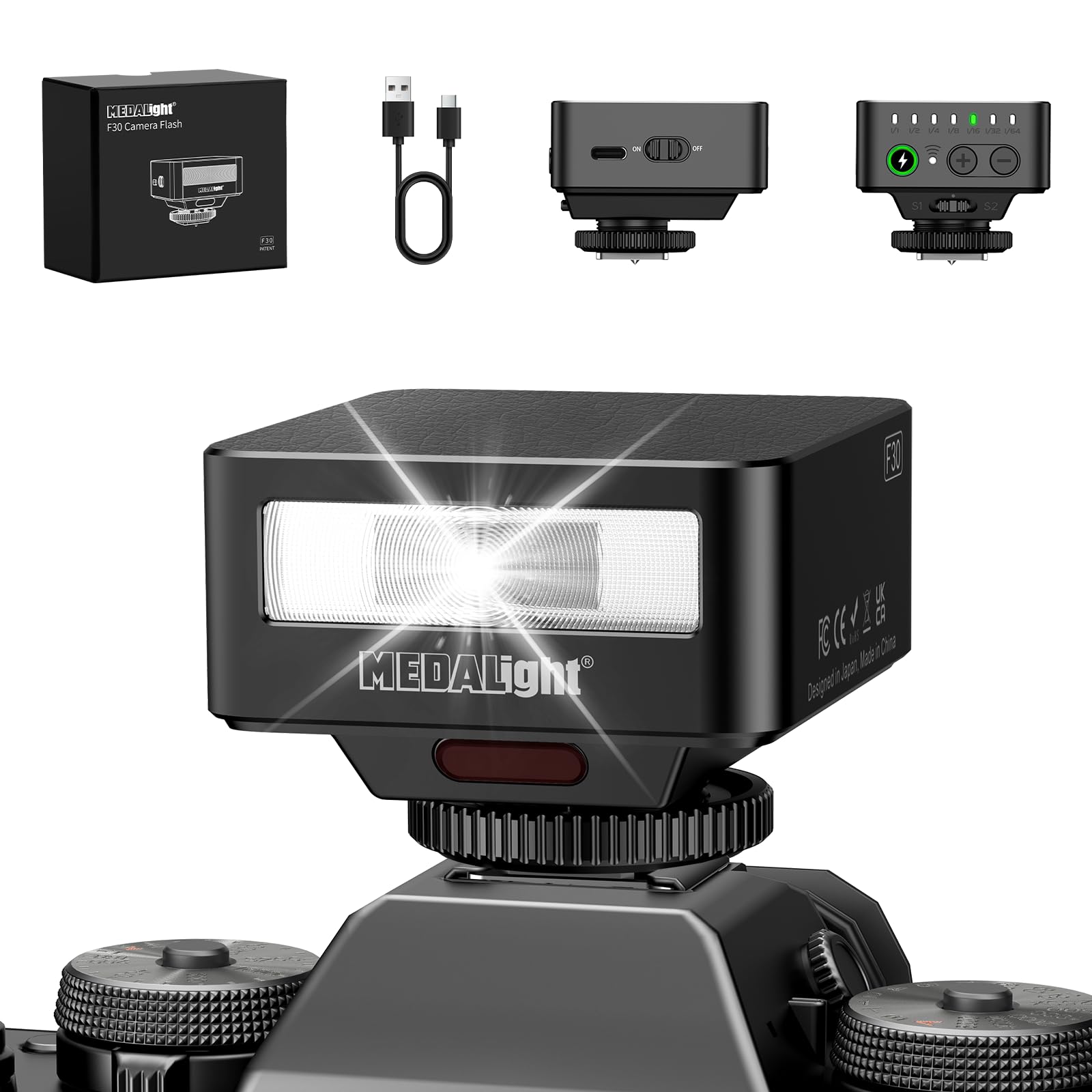 Amazon.com : MEDALight Flash F30 Mini Camera Flash,GN15 Camera