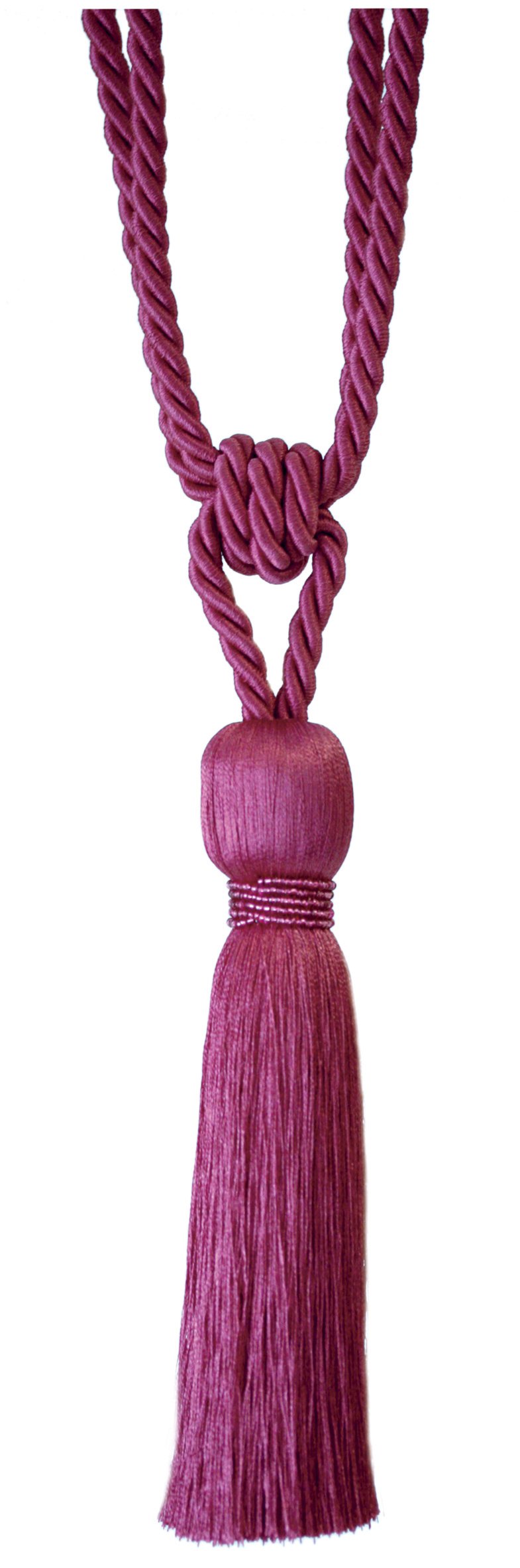 Milly Designer Tie Back / Crystal Tassel For Curtain Fabric (Cerise)