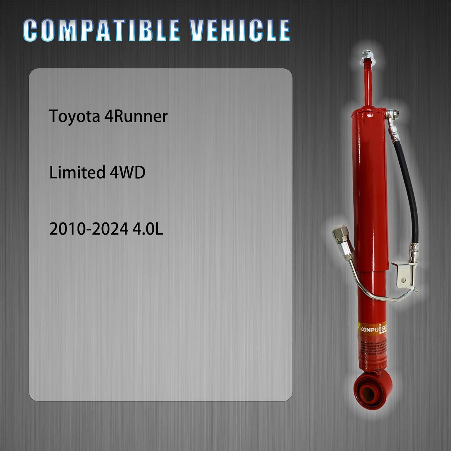 48540-39865 2PCS Rear Air Shock Absorbers Strut Assembly .Compatible with Toyota 4Runner Limited 4WD 2010-2024.Replacement OE for 48530-80557