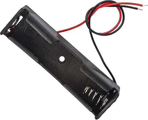 Miniatura 2 de whiteeeen 2 unids 1 x 18650 batería clip titular caja caja con alambre plomo caja de almacenamiento DIY reparación