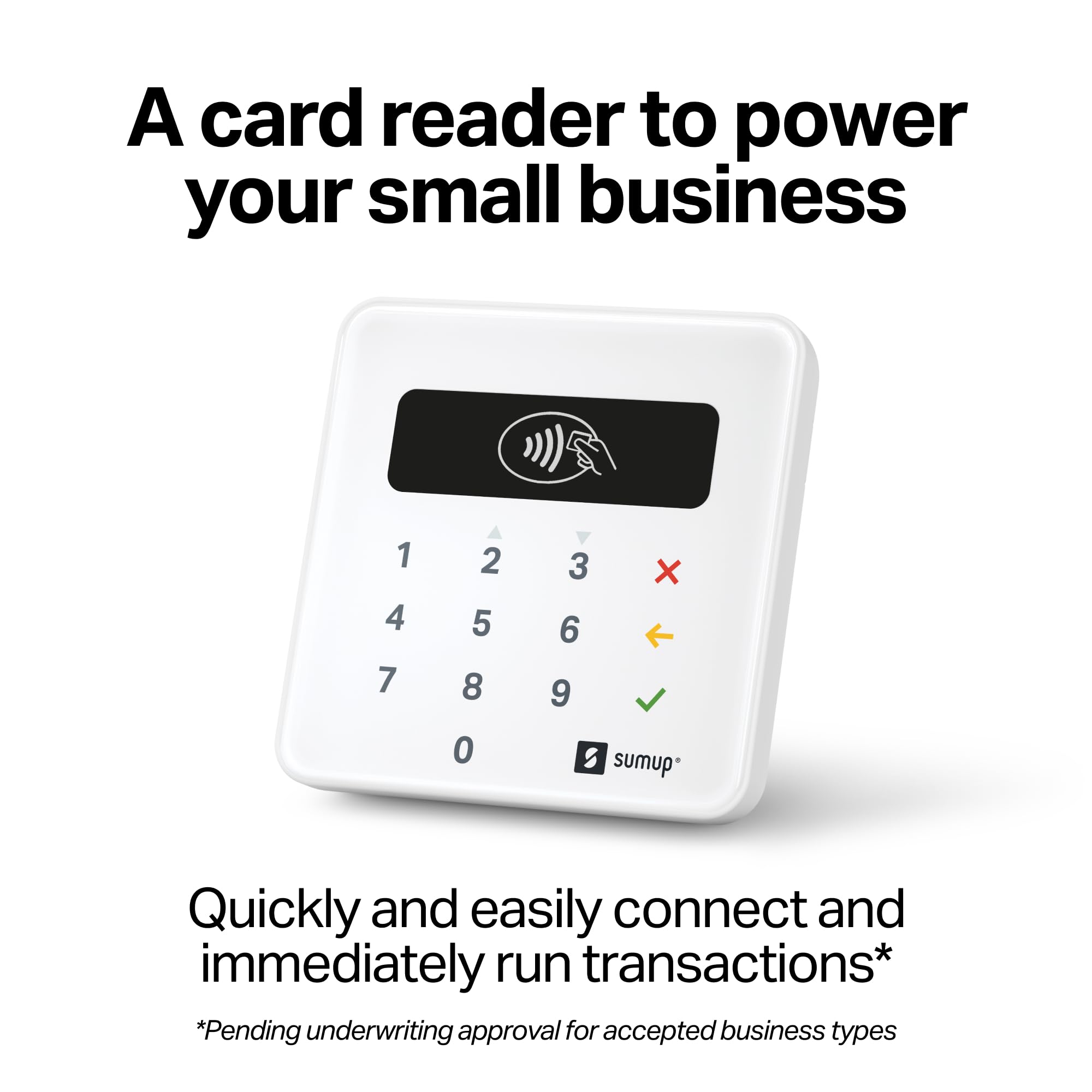 SumUp Plus Card Reader, Bluetooth - NFC RFID Credit Card Reader for Smartphone — Amazon image 3