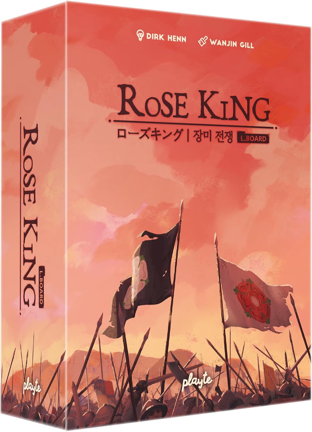 The Rose King - Strategic 2-Player Board Game of Medieval Power Struggle | Classic Abstract Game | Easy to Learn, Deep Strategy