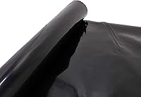 Vista 2 de TEXALAN Lámina de plástico negro para granja de 4 mil (3 x 100 pies) lona de plástico negra, lámina de plástico de barrera de vapor de polietileno