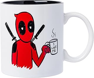 Silver Buffalo Marvel Deadpool “I Like Me” Ceramic Mug, 20 Ounces