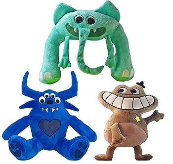 Flumbo・Bittergiggle・Syringeonぬいぐるみ3体セット Flumbo・Bittergiggle・Syringeonぬいぐるみ3体セット 庭の