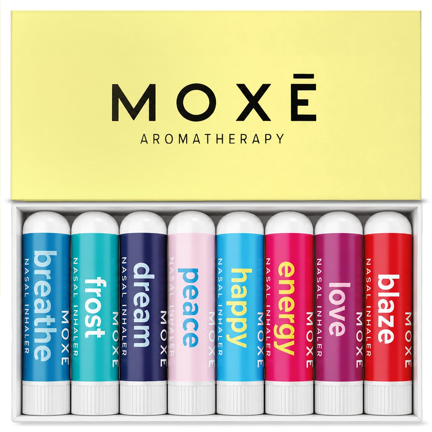 Amazon.com: MOXĒ Essential Oil Blend Nasal Inhaler Stick Bundle, 8