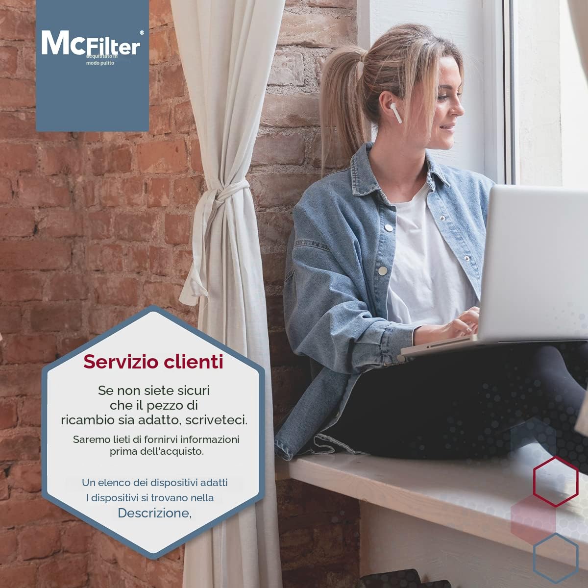 McFilter - Tubo telescopico adatto per tutti gli aspirapolvere Miele, ad esempio, S2, S4, S5, S6, S8, C1, C2, C3, in acciaio inox, con funzione clic
