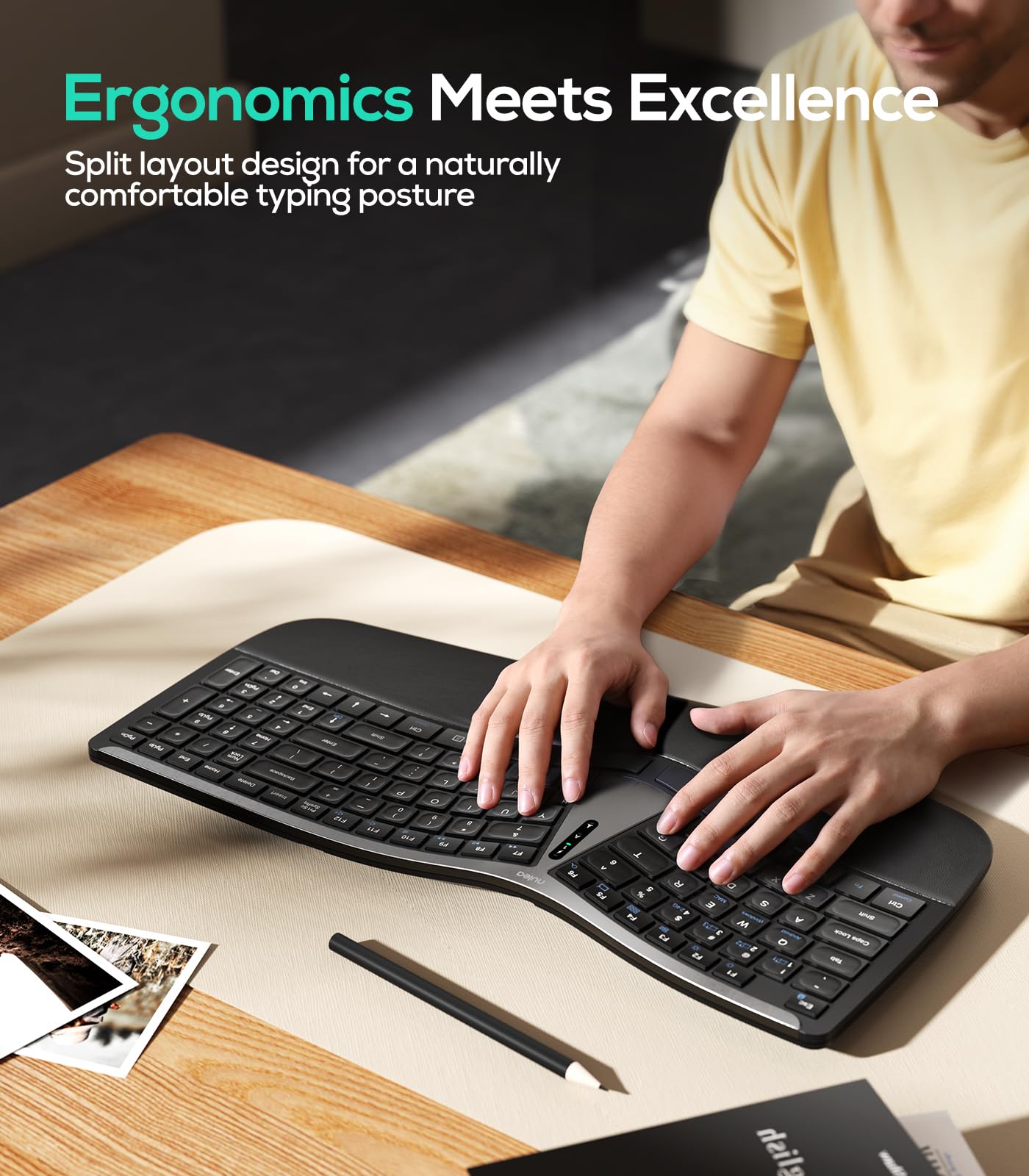 Nulea RT07B Wireless Ergonomic Split Keyboard Gallery Image