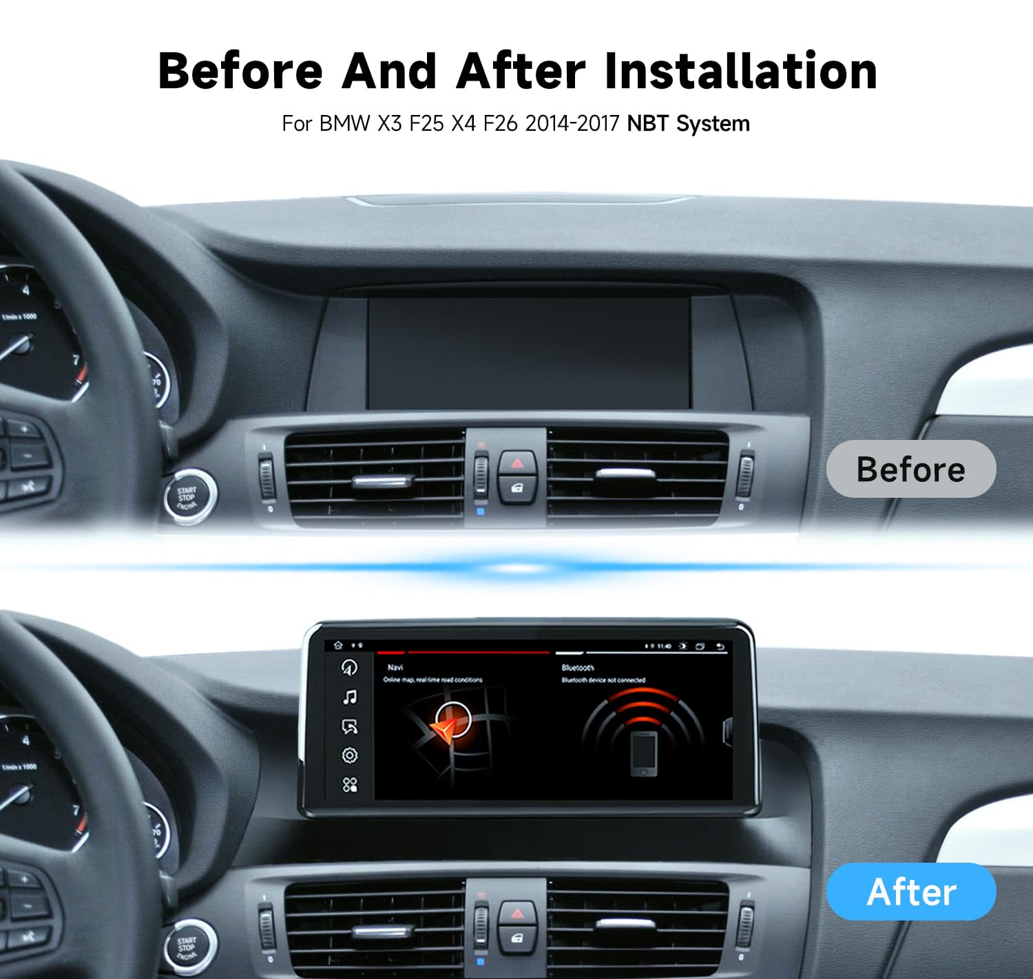 Autoradio Linux MAVYULQEF à Démarrage Rapide Compatible Avec BMW