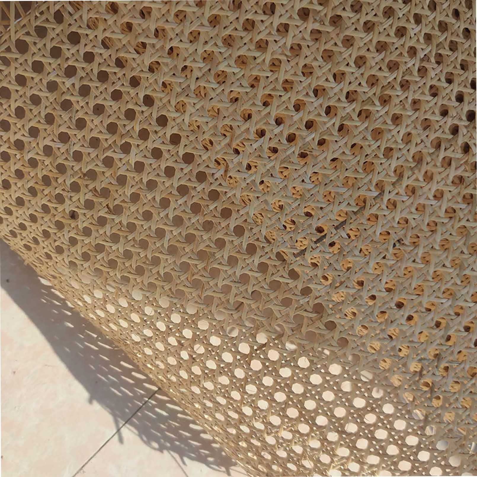 Naturalne rolki z rattanu: sześciokątna siatka rattanowa do projektów DIY ze skórami, 40 cm x 400 cm (16 cali x 158 cali): ekologiczna siatka rattanowa do toaletek i dekoracji