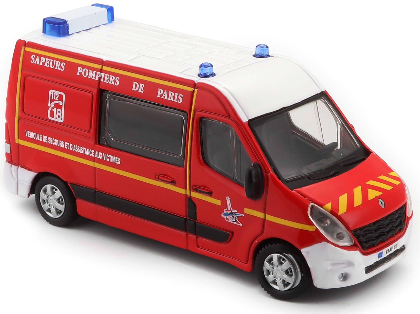 Bburago Maisto France 32008 Renault Master Pompiers - Echelle 1/55