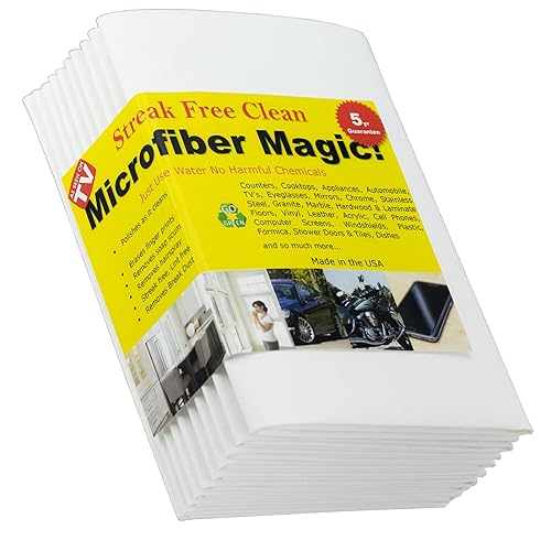 Microfiber Magic Streak Free Cleaning Cloth 10 Pack Clean Any