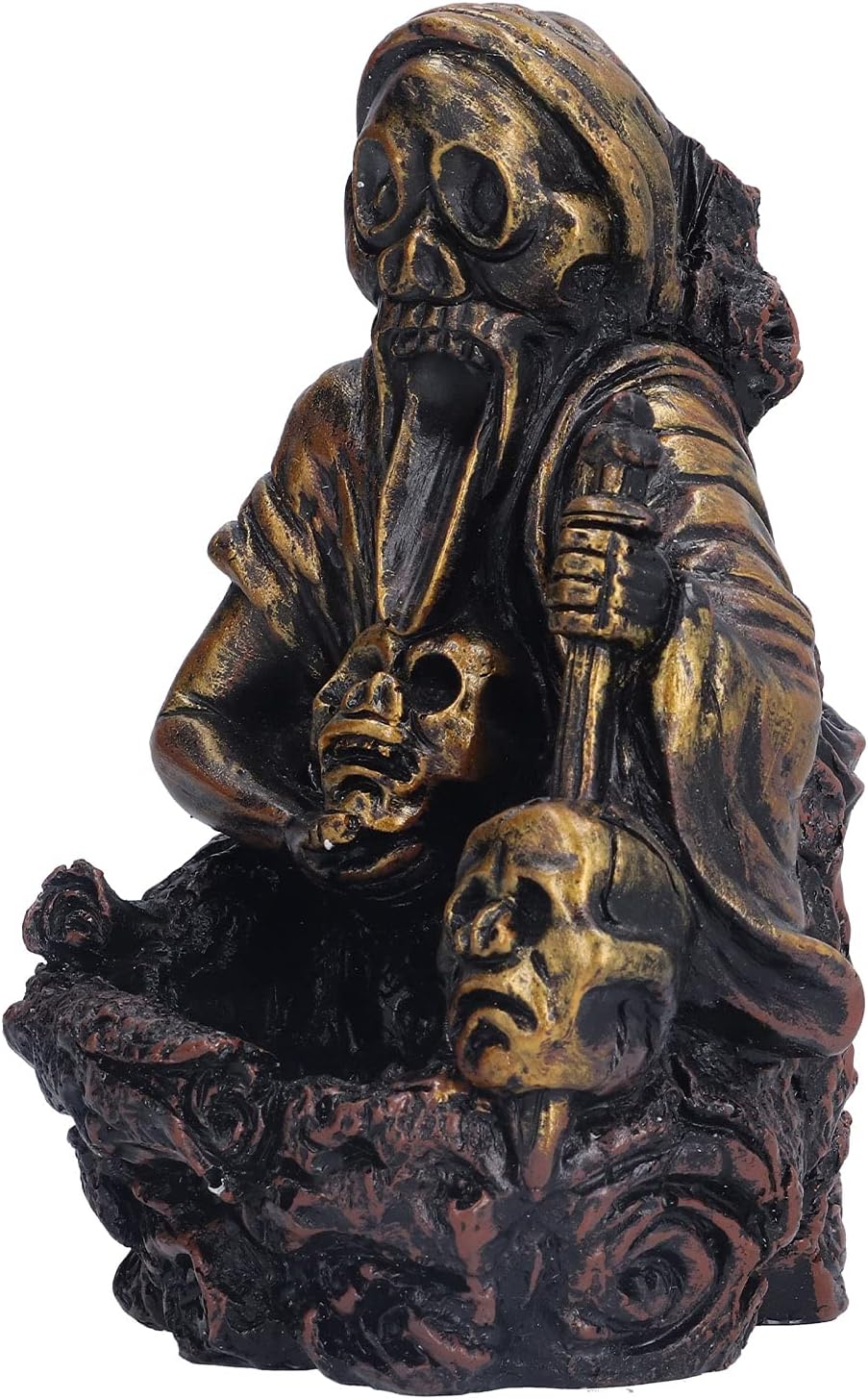 Skull Backflow Waterfall Incense , Skeleton Incense Fountain, Incense Holder, Craft for Home Festival Decorative Ornament