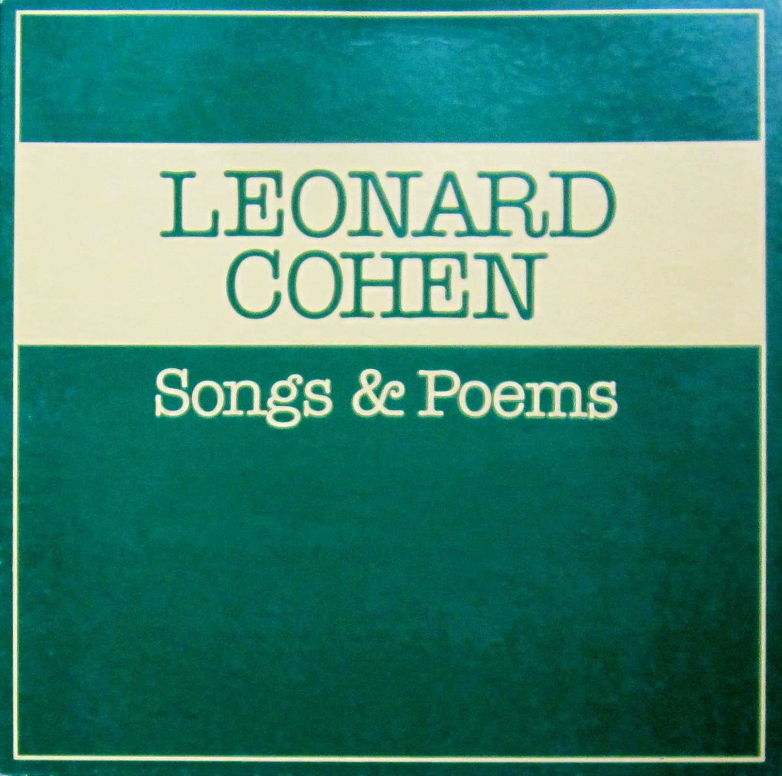 Songs & Poems (Songs from a room / Songs of love and hate / Songs of Leonard Cohen) / 66373 [VINYL]